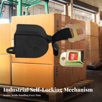 Retractable Pallet Strap High Tensile Strength Automatic Retractable Strapping Heavy Duty Self Retracting Cargo Strap for Warehouse, Logistics