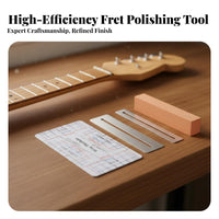 DIY Repair Fret Dressing Tool Long-Lasting Material Guitar Fret Polishing Kit for Guitarists, Musicians, Workshop, Home
