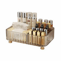 Organizer Box with Tissue Holder Multifunctional Multi-Compartment Tissue Holder