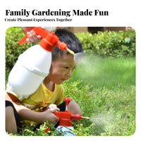 Manual Pump Dispenser Adjustable Spray Head Air-Powered Watering Can 1.5L Water Mister Ergonomic Handle Gardening Tool