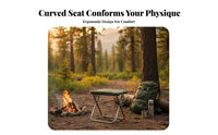 Foldable Collapsible Mini Stool space-saving Miniature Camp Chair Lightweight Portable Seat Easy Setup for everyday globetrotters, Queuing, Fishing, Camping, Travel