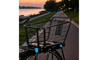 Heavy Duty Folding Rear Bike Basket Rust-Resistant Cycling Gear Easy Installation for Shopping