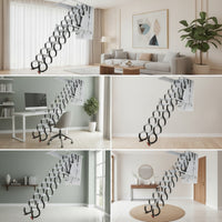 Telescopic Attic Staircase Electric Electric Attic Ladder with Remote Control Retractable for Duplex