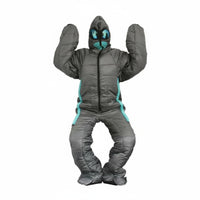 Alien Sleeping Bag Hooded Person-Shaped Sleeping Bag Lightweight Wearable Bedding for Camping