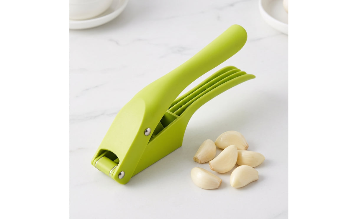 Manual Garlic Press with Slicers Stainless Steel Lever Garlic Handheld Utensil for Home Cooks, Kitchen