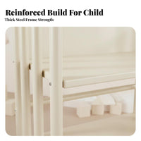 Child-Safe Design Multi-Tier Mobile Shelf Space-Saving Bear-Themed Rolling Mobile Unit Stable Frame children's Furniture Large Capacity for Toddlers, Fromice Workers, Playroom, Kindergarten, Study Room, Classroom