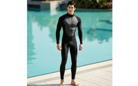 Long Sleeve Full-Body Wetsuit Close-Fitting One-Piece Wetsuit Form-Fitting One Piece Swimsuit Stretchy for Snorkeling