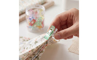 50 Pieces Sewing Clips Flat Sewing Clips with Jar Transparent Sew Clip for Quilters