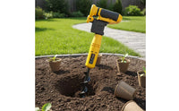 Handheld Cordless Soil Auger Rechargeable Soil Auger Drill Lightweight Electric Post Hole Digger Compact for Gardeners, Farmers, Yard, Orchard