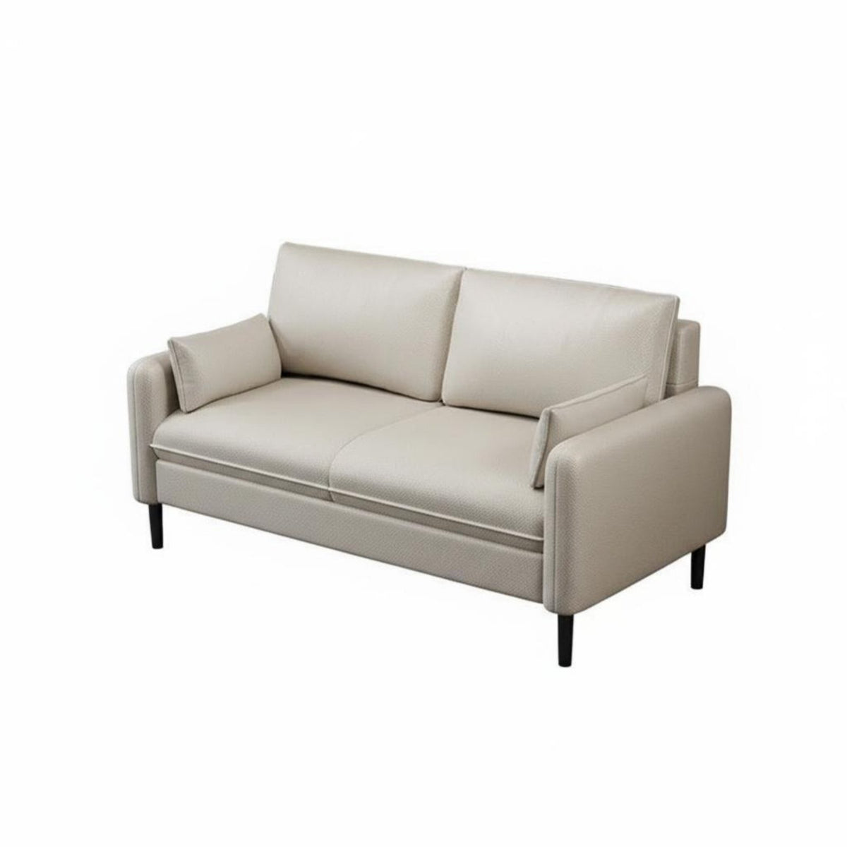 Modern Design Straight-Line 3-Seater Sofa Soft Upholstery Living Room Furniture Easy to Clean Couch High-Resilience Filling for Apartment Dwellers, Young Adults, Homeowners, Small Areas, Reception Area, Office