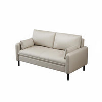 Modern Design Straight-Line 3-Seater Sofa Soft Upholstery Living Room Furniture Easy to Clean Couch High-Resilience Filling for Apartment Dwellers, Young Adults, Homeowners, Small Areas, Reception Area, Office
