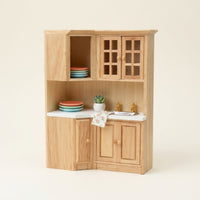 Dollhouse Kitchen Cabinet with Sink Wooden Dollhouse Kitchen Cabinet Classic