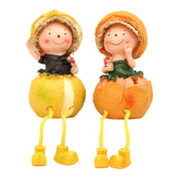 Creative Design Dangling Leg Doll Display Decoration Sitting Doll Figurine Hand Painted Home Decor Lifelike for Tv Cabinet