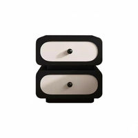 Creamy Aesthetic 2-Drawer Nightstand Modern Design 2-Drawer Bedside Table adaptable Use Bedroom Furniture Stable sturdy for Apartment Dwellers, Homeowners, Small Spaces, College Dorm, Living Room, Entryway