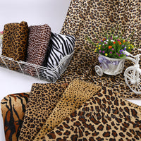 Animal Print Short Plush Fabric for Sofa and Toy Upholstery