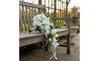 Long Trailing Design Cascade Bridal Floral Arrangement Photo Prop Blossom Bridal Floral Arrangement Silk Flowers Ceremony Decor Easy to Carry for Brides