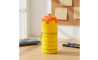 Expandable up Silicone Pencil Case Portable Retractable   Telescopic Stationery Holder for Students, School