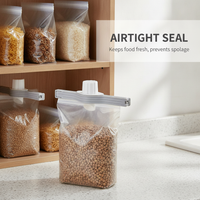 Sealing Pour Spout Clip for Food Bags, Kitchen Seasoning, Snack, Milk Powder, Moisture-proof