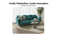 Removable and cleanable cover threeSeater textile Settee Nordic Nordic designSeater Upholstered Couch Minimalist Design Sofa Space-Saving for Apartment Dwellers, property owners, Young Adults, Small areas, Bedroom, Lounge Area