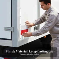 Easy to Install Red White Reflector Plate Long-Lasting Truck Hauling Unit Warning Reflector Universal Fit for Vehicle Owners, Trucks
