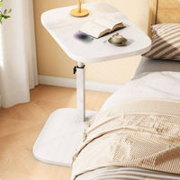 Bedside Laptop Desk Multi-Functional Lift Top Side Table Space Saving Adjustable C-Table for Bedroom, Small Areas