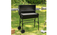 Temperature-Controlled Charcoal Grill with Side Shelf Long-Lasting Charcoal Grill with Warming Rack Spacious Large for Campers, Backyard, Camping