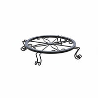 Iron Flower Pot Stand Sturdy Iron Floral Stand Space Saving Plant Holder Rack for Balcony, Indoor, Outdoor