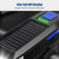 High-Intensity Waterproof Motion Sensor Front Light, USB Rechargeable, Night Riding, Trail Cycling Gear, Power Indicator