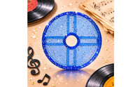 Large-Hole 45 Rpm Adapter Cross-Slot Vinyl Spindle Adapter ABS Plastic Audio Accessory Glossy Finish