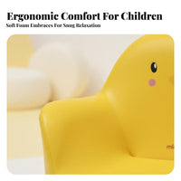 Cartoon Inspired Toddler Reading Chair Non-Slip Feet children's Furniture Easy to Clean kids' Armchair Lightweight and Portable for Toddlers, Preschoolers, Parents, Playroom, Nursery, Bedroom, Living Room