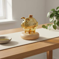 Glass Piggy Bank Decorative Transparent Savings Jar Clear Savings Pot Easy to Clean House Decoration Handmade Craftsmanship
