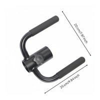 Barbell Row Handle Compact Barbell Row Attachment Black Double Handle Attachment