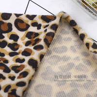 Animal Print Short Plush Fabric for Sofa and Toy Upholstery