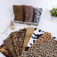 Animal Print Short Plush Fabric for Sofa and Toy Upholstery