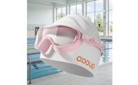 No Leak Swimming Goggles with Swim Cap Mirror-Coated Eyewear Set Panoramic Eyewear Comfortable for Adults