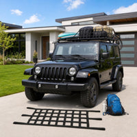 Easy to Install Roof Cargo Net Adjustable Car Roof Net with Straps Long-Lasting Woven for off-Roaders