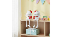 Dangling Leg Cat Figurine Great Gift Thought Beckoning Cat Decoration House Decoration Detailed Craftsmanship Hand-Painted