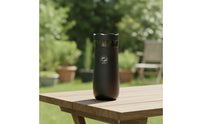 Travel Plunger Brewer Stainless Steel Coffee Maker with Locking Lid Compact Coffee Pot for Commuters, Students, Commute