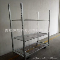 Multi-Layer Mobile Garden Utility Cart with Wheels