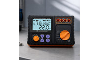 Digital Insulation Resistance Tester Compact Insulation Tester with Carrying Case Handheld Electronic Megohmmeter for Electricians, Field Testing