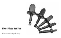 5 Pieces Quick-Change Compatible Hex Shank Tube Expander Set Labor Saving Copper Pipe Swaging Tool Bits Leak-Proof Seal Copper Pipe Swaging Drill Bit High-Strength Steel for Plumbers