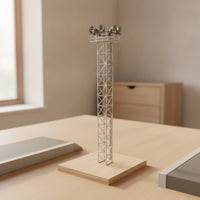 LED Beacon Station Model 1:87 Lattice Structure with Ladder Realistic HO Scale Structure Industrial for Collectors