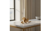 Iris Candle Holder Modern Luxury French Style Candle Holder Floral Design House Decoration for Study, Tabletop, Display