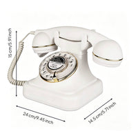 Loud Ringer Antique Desk Phone Decorative Antique Design Phone Plug and Play Retro Desk Telephone for Hotel