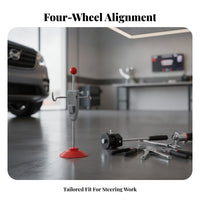 Hook Arms Steering Wheel Lock Red Accents Metal Steering Wheel Lock Easy to Use