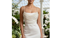 Bridal Pearl Body Chain Layered Pearl Shoulder Chain Beaded Chest Harness Elegant for Performers