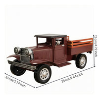Hand-Painted Vintage Pickup Truck Model Handmade Metal Pickup Truck Retro Look Home Decor Decorative