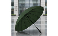 Solid Color Umbrella with Hook Handle Easy-Grip Straight Handle Umbrella Classic Minimalist for Commuters, Professionals, Commuting, Business, Travel