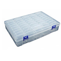 Clear Multi-Grid Storage Case Transparent Design Multi-Grid Storage Box Portable