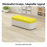 Comfortable Seating paded Metal Frame Stool Multi-Purpose Upholstered Bed End Bench Modern Design Waiting Area Seat Space-Saving for Business Owners, Interior Designers, Shoe shop, Cloakroom, Entryway, Hallway